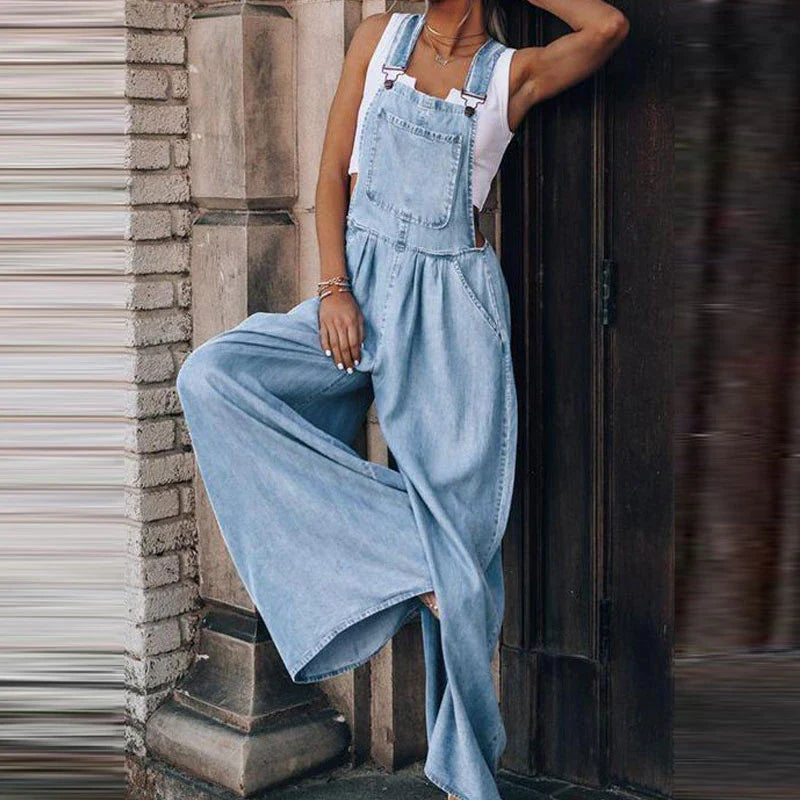 Heidi-Mode | Weit geschnittener Denim-Overall