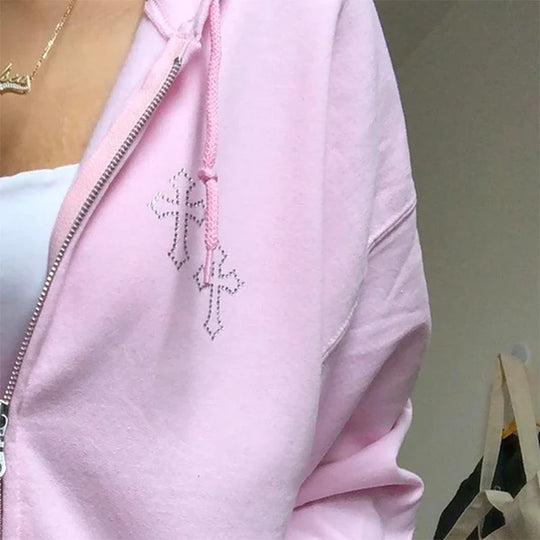 „MELODY“ Reißverschluss-Sweatshirt für Damen