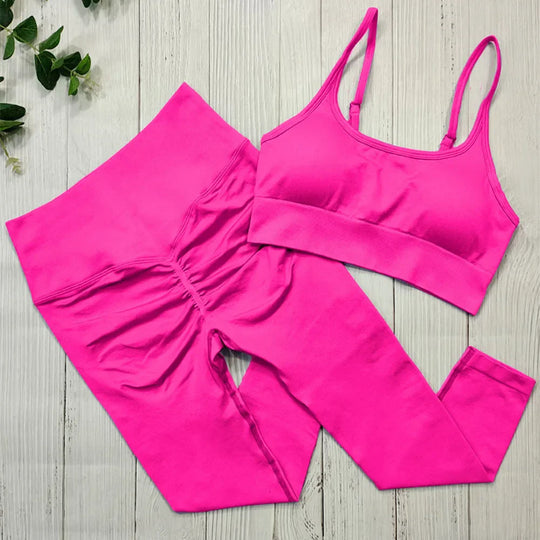 Heidi-Mode | Sportbekleidung Frauen Nahtlose Sportkleidung Fitness Set Yoga Set Trainingskleidung für Frauen Fitness Bekleidung Set Trainingsanzug Activewear