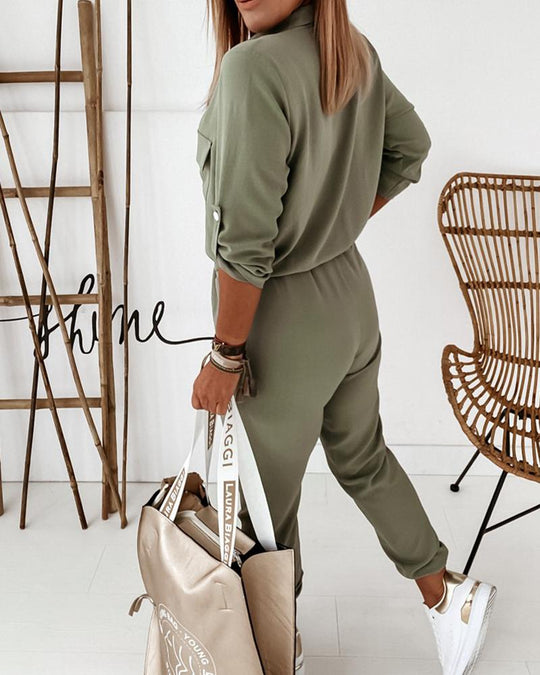 Heidi-Mode | Overall mit umgeschlagenem Kragen für Damen Freizeitkleidung
