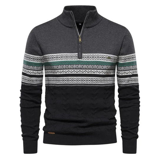 Heidi-Mode | Herren Retro Muster Pullover