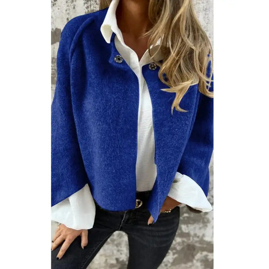 Heidi-Mode | Eleganter Rundhalsausschnitt Damen Strickjacke