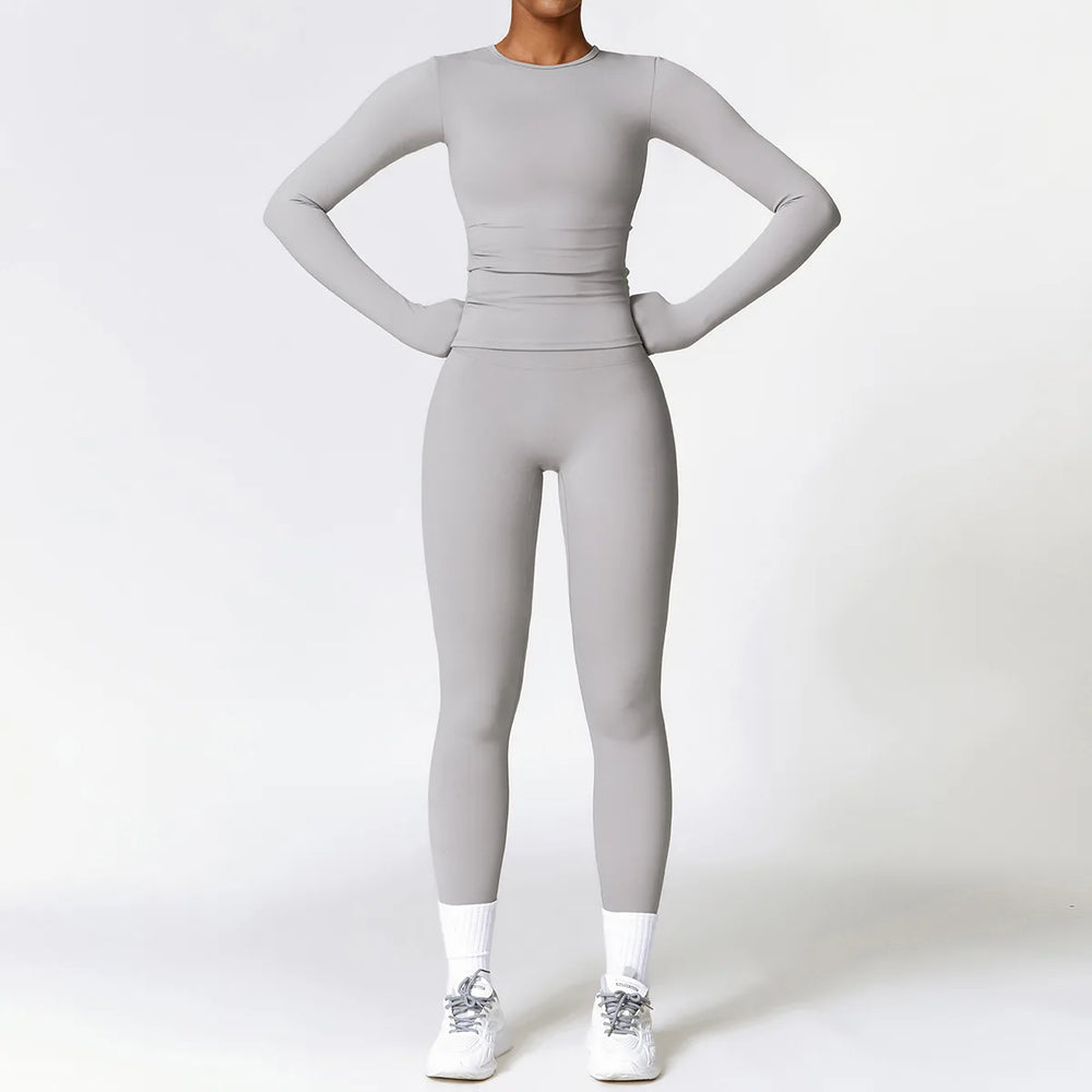 Heidi-Mode | Komplett Homewear Leggings und Top mit Langen Ärmeln