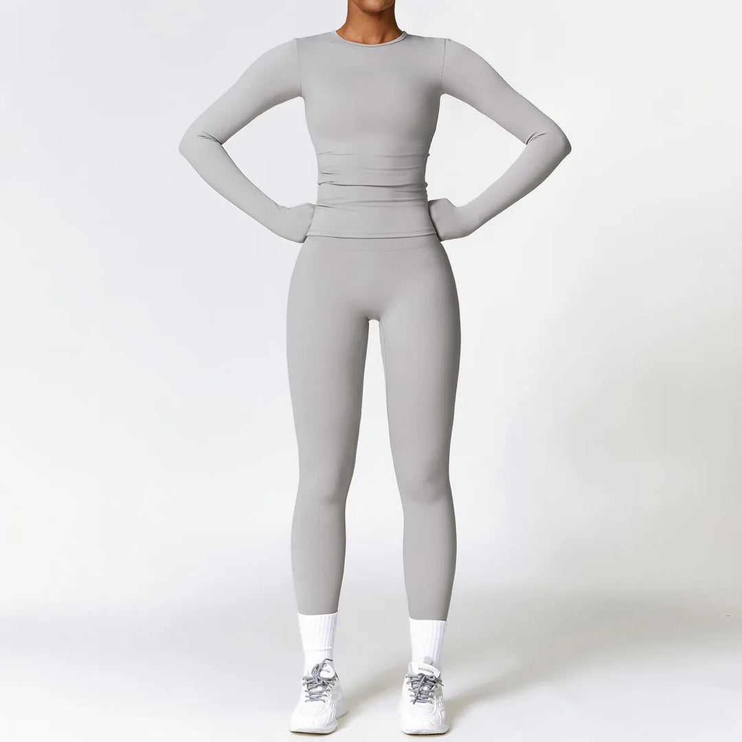 Heidi-Mode | Komplett Homewear Leggings und Top mit Langen Ärmeln