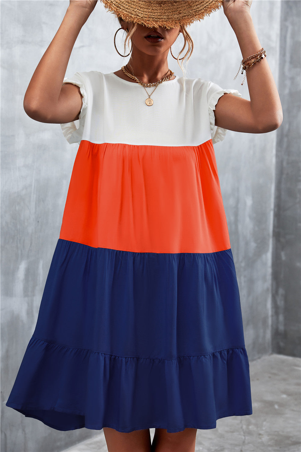 Sommerliches buntes Kleid für Damen