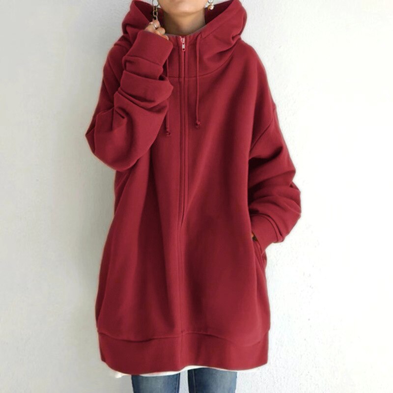 Heidi-Mode - Lange Herbst Strickjacke