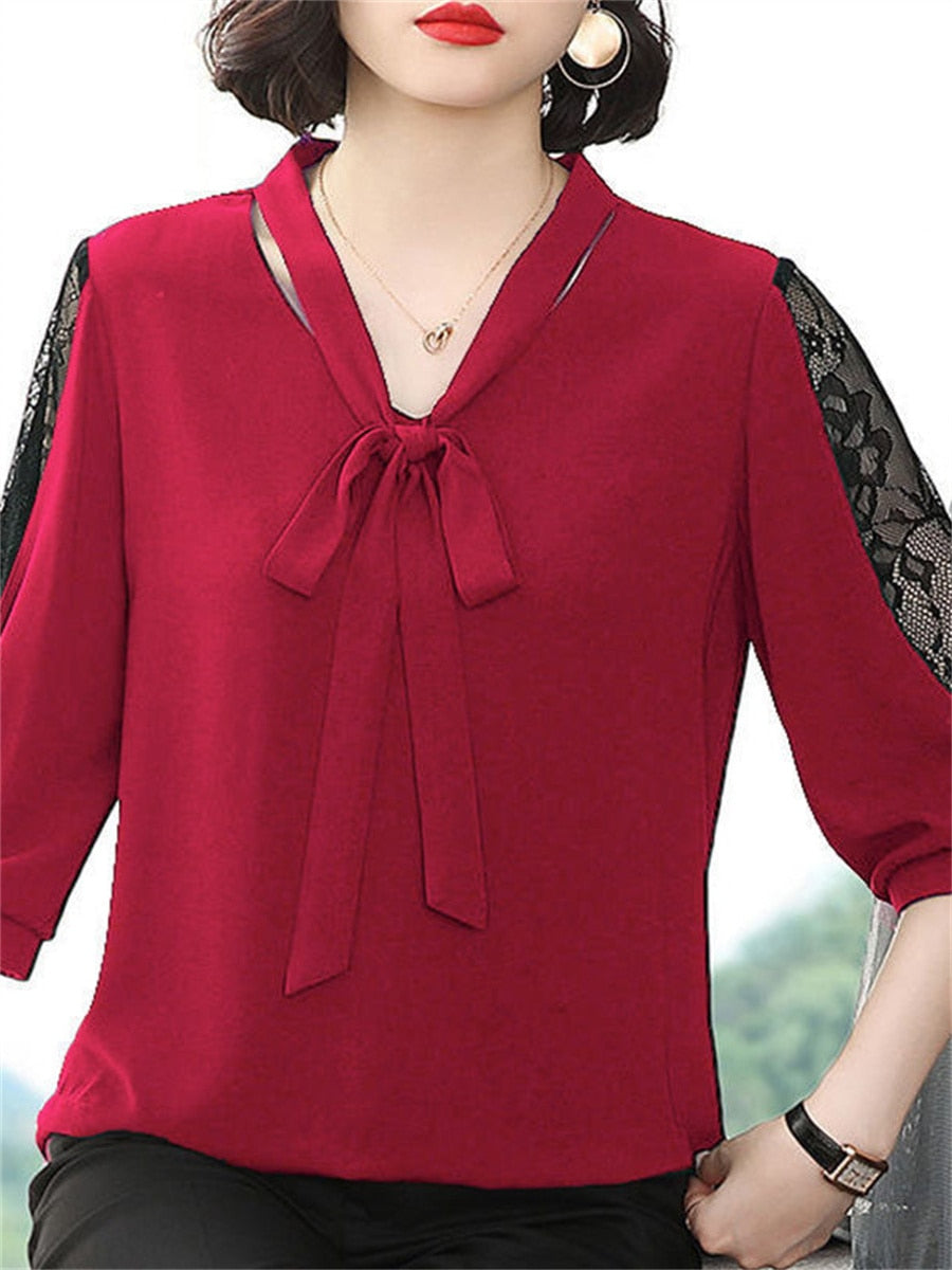 Heidi-Mode | Klassische Sommer Leichte Bluse für Damen
