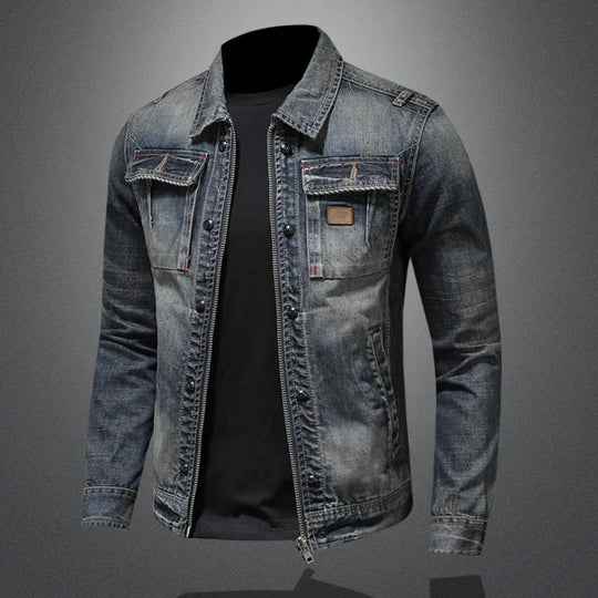 Elegante Retro-Denimjacke