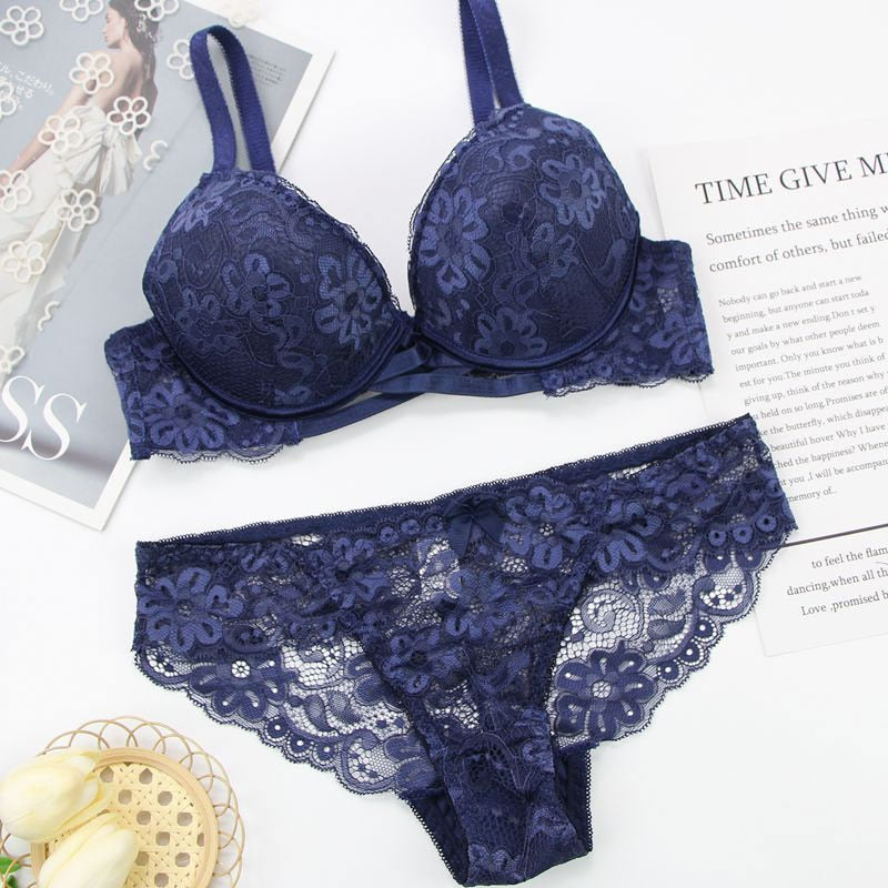 Heidi-Mode | Spitzen Set Unterwäsche Push Up