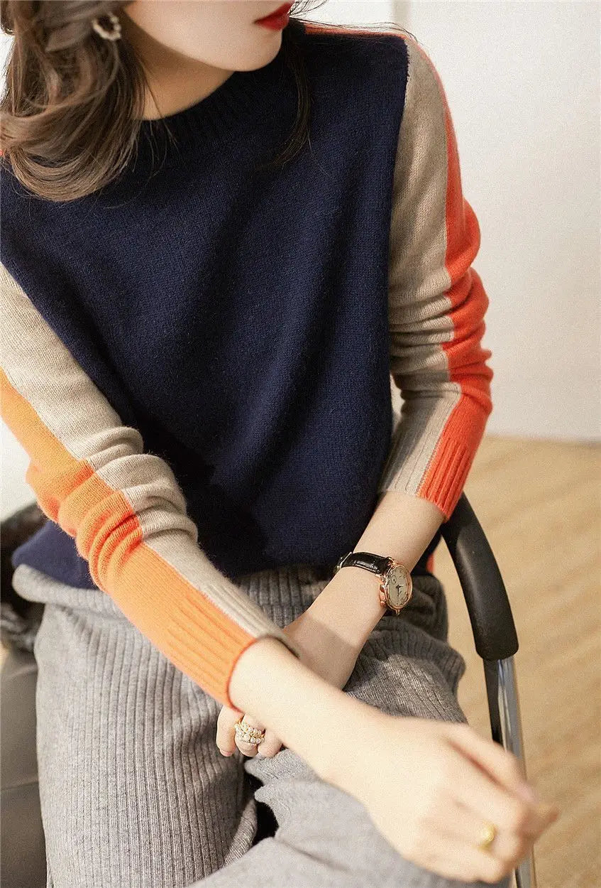 Color-Blocking-Pullover