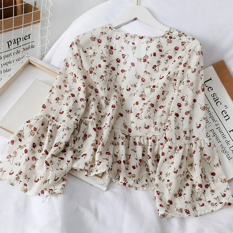 Heidi-Mode | Chloé Jahrgang Chiffon Lockere Bluse