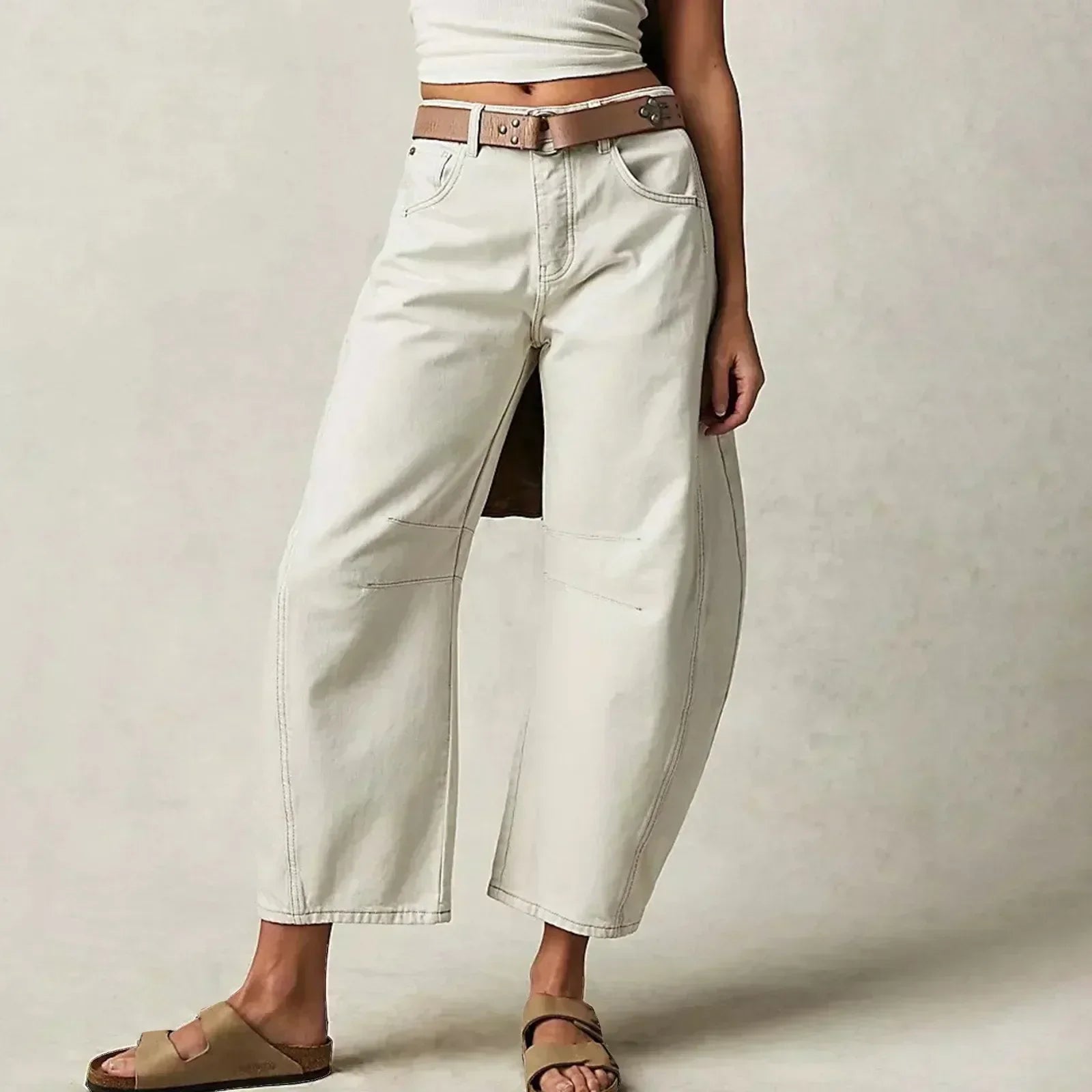 Heidi-Mode | Damen Weite Beinhose Denim