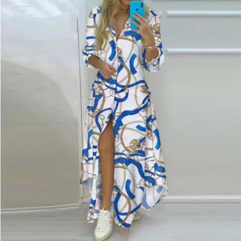 Heidi-Mode | Maxi Strandkleid mit Prints
