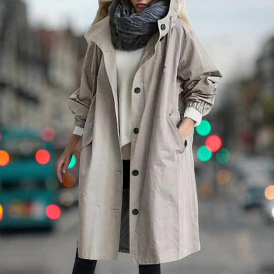 Heidi-Mode | Wasserabweisender, Warmer Trenchcoat