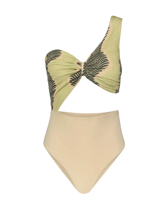 Heidi-Mode | Bikini Bademode Push-Up Bikini Set Sexy Ein Schulter Strandmode Sommer Badeanzug Hohe Taille Bademode Frauen
