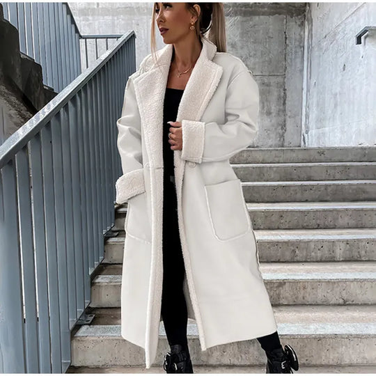 Heidi-Mode | lange Lederjacke mit Fell