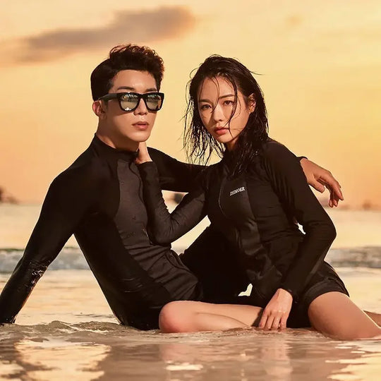 Heidi-Mode | Neu Koreanisch Langarm Multi Pieces Badeanzug Rash Guard Paar Schwimmanzug Badesachen Surfen Lange Hosen Dropship