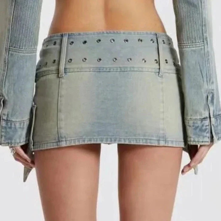 Heidi-Mode | Cross Belt Mini Rock und Jacke Co Ord