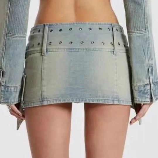 Heidi-Mode | Cross Belt Mini Rock und Jacke Co Ord