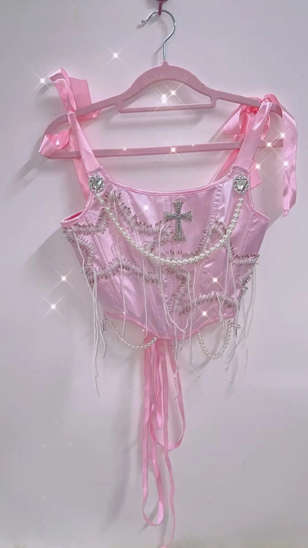 Heidi-Mode | Jahrgang Zur Spitzepe Fairy Grunge Halterneck Zur Spitzey2K Kleidung Y2K Crop Zur Spitze Goth Kleidung Y2K Zur Spitze Y2K Modey2K Mode Pink Zur Spitzepe Korsett Zur Spitzepe