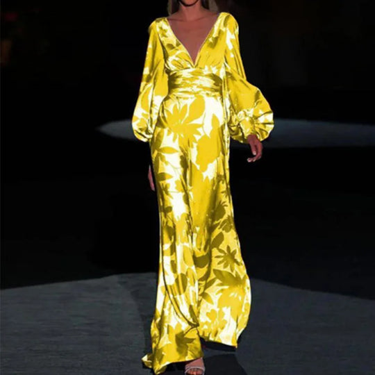 Heidi-Mode | V-Ausschnitt Sommerkleid für Frauen Moira