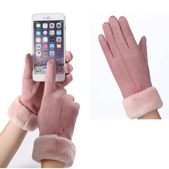 Heidi-Mode - Schicke und Stilvolle Winter Furry Handschuhe für Frauen