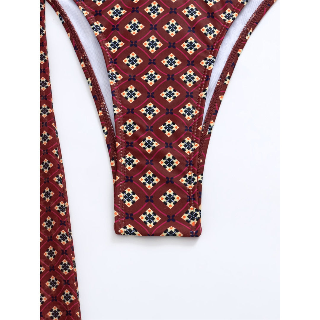 Heidi-Mode | Print Scrunch Butt Bikini Satzs & Hosen