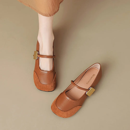 Heidi-Mode | Frühling Frauen Outdoor Schuhe Koreanischer Stil Flache Schuhe Frauen Lässige Mary Jane Schuhe Fest und Arbeitskleidung