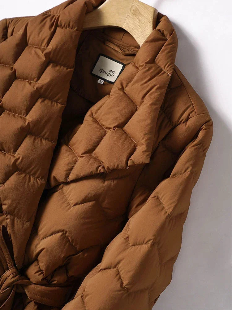 Heidi-Mode | Gesteppte Jacke mit Gürtel