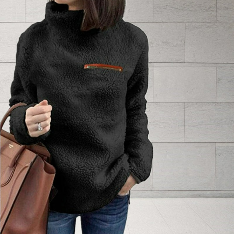 Heidi-Mode |  Winter Super weich und bequem solide Farbe Rollkragenpullover Frauen