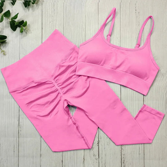 Heidi-Mode | Sportbekleidung Frauen Nahtlose Sportkleidung Fitness Set Yoga Set Trainingskleidung für Frauen Fitness Bekleidung Set Trainingsanzug Activewear