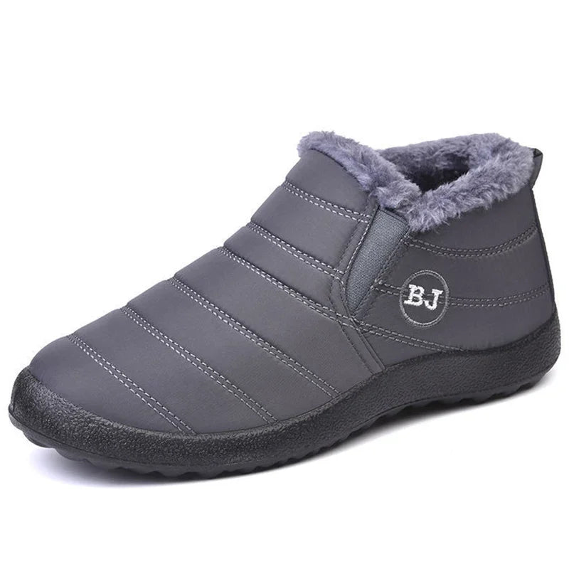 Heidi-Mode | Stiefeletten Gequiltet Slip on Wasserabweisend Plüsch Futter Langlebiger Sitz