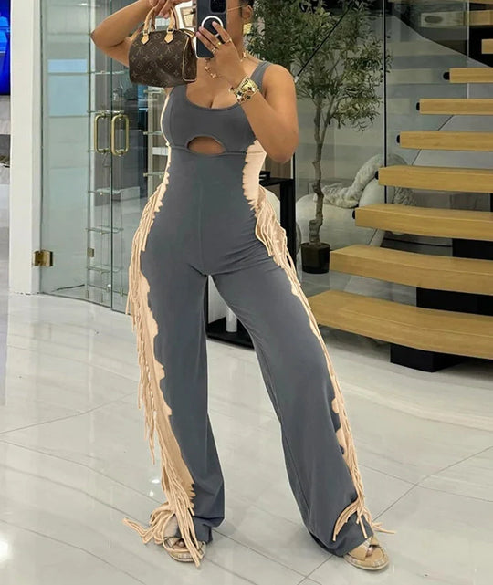 Heidi-Mode | Quaste Kontrast Stretch Latzhose