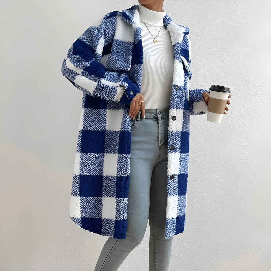 Heidi-Mode | Karierter Mantel für Damen