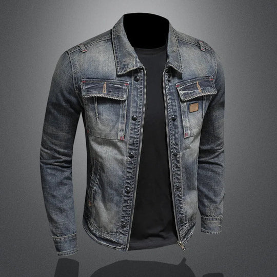 Elegante Retro-Denimjacke