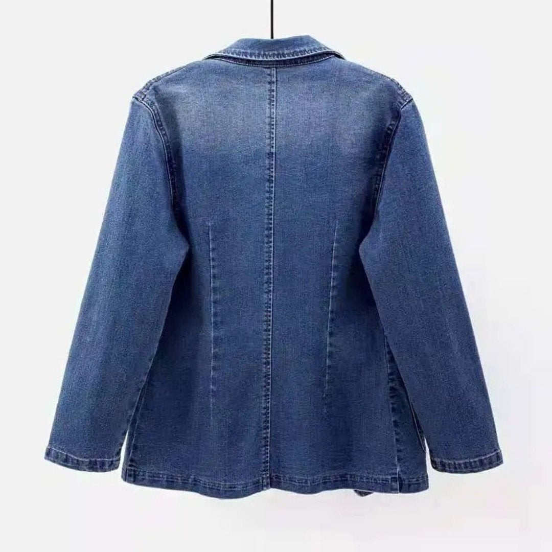 Heidi-Mode | Damen Denim Blazer Blau