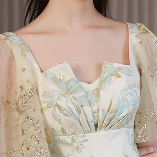 Heidi-Mode | Alltag Kann Tragen Französisches Kleid Blumig Heimkehr Kleider Kleid Kleine Bankett Prom Kleider für Besondere Anlässe