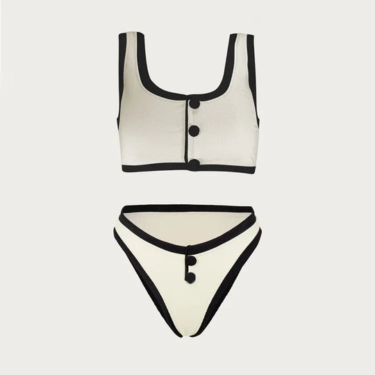 Heidi-Mode | Sexy Push-Up-Bikini-Set Hohe Taille Badeanzug Vintage Frauen Bademode Sommer Strandbekleidung Brasilianischer Biquini Bademode