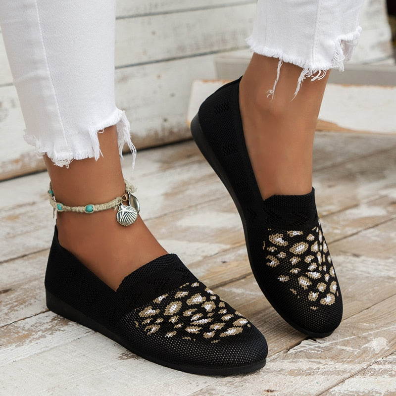 Heidi-Mode | Damen Ballerinas mit Leopardenmuster Wilda