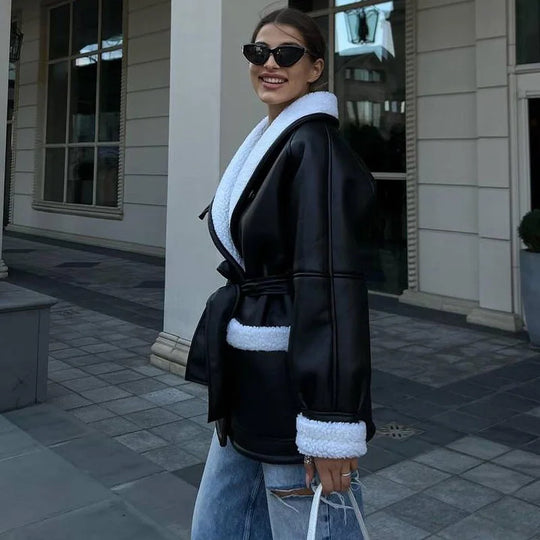 Heidi-Mode | Winter Pelz Lederjacke
