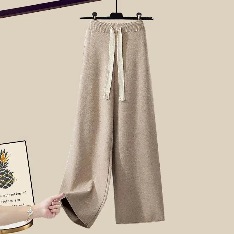 Heidi-Mode | Zweiteiliges Set für Frauen mit Pulli und Weitem, Bequemen und Warmen Hosen