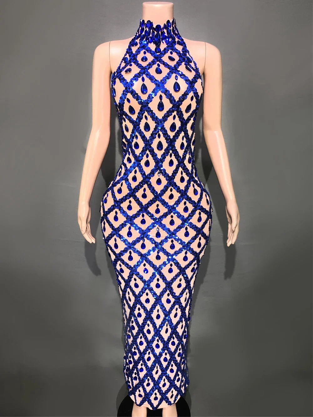 Heidi-Mode | Strass Netz Abend Ballkleid