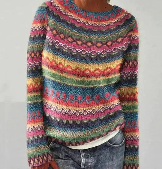 Heidi-Mode | Clair Strickpulli Herbst Mit Mustern