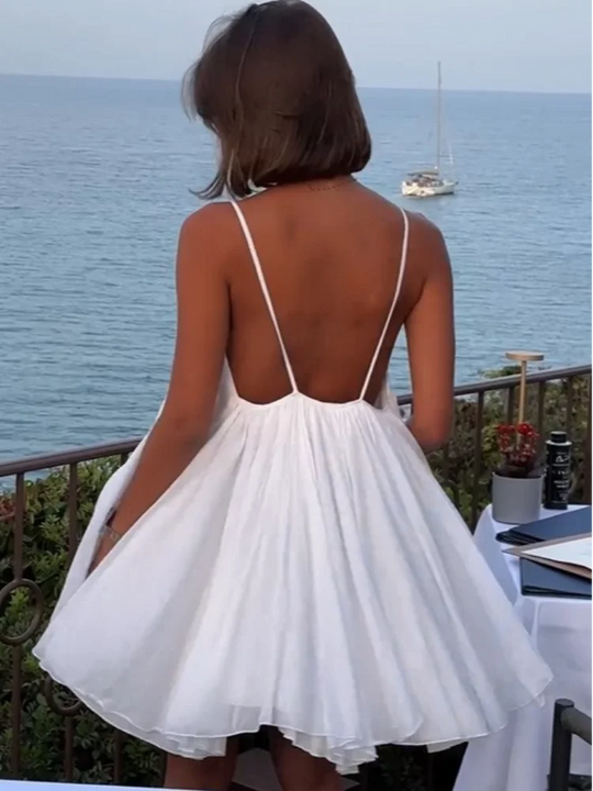 Weißes Sommerkleid