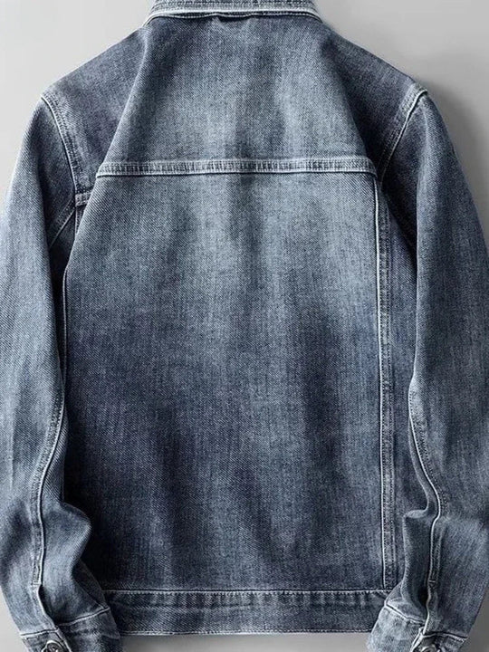 Heidi-Mode | Herren Klassische Denimjacke mit Knopfleiste