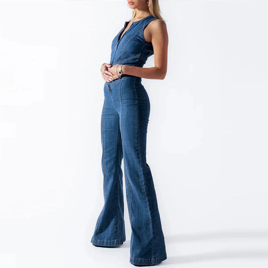 Heidi-Mode | Bodycon Rückenfreier Herz Jumpsuit