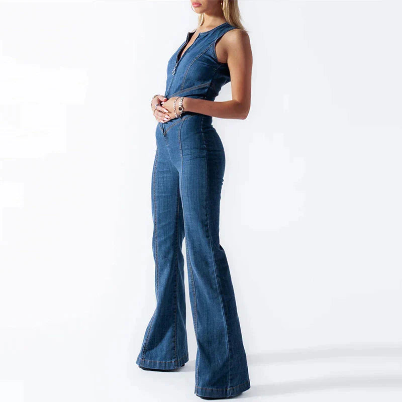 Heidi-Mode Bodycon Rückenfreier Herz Jumpsuit