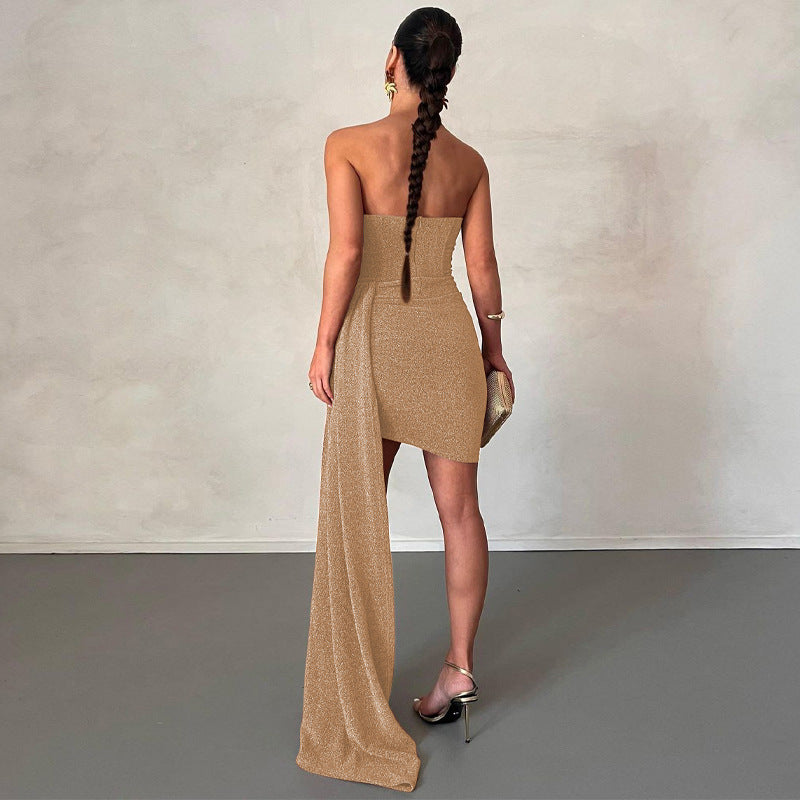 trägerloses Glitzerkleid - Erika