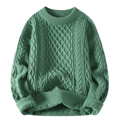 Vintage Strickpullover mit O-Ausschnitt