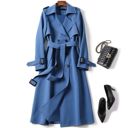 Heidi | Langer eleganter Trenchcoat für Damen